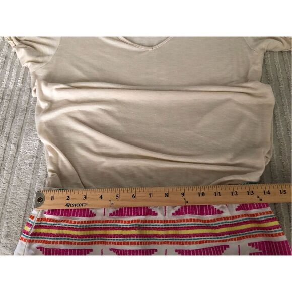 Freeway Beige Top Dress with Colorful Woven Skirt – Size M, - Picture 6 of 10